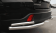 Защита заднего бампера уголки D63(секции) D42 (секции) "RUSSTAL" для Toyota Highlander
