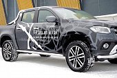Защита порогов Metec для Mercedes-Benz X-Class (2018-н.в.)