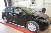 Пороги алюминиевые (Alyans) для Toyota Venza