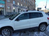 Багажник LUX Классик на прямоугольных дугах для Volkswagen Tiguan (2007-2016)