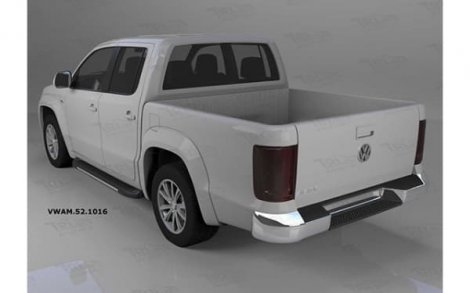 Пороги алюминиевые (Onyx) для Volkswagen Amarok