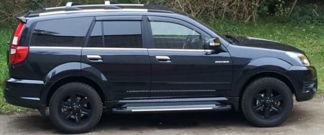 Пороги алюминиевые (Sapphire Silver) Great Wall Hover H3 (2010-2014)