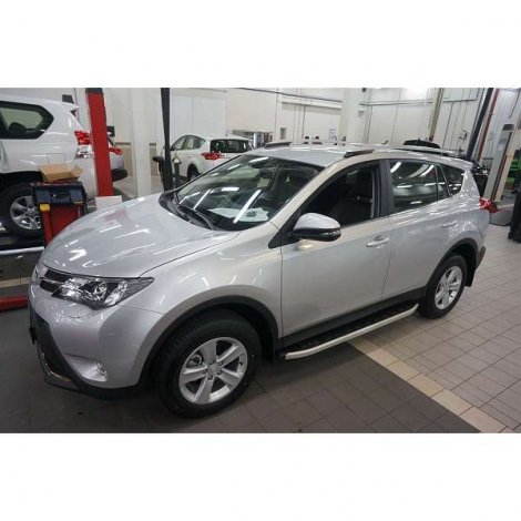 Пороги алюминиевые (Alyans) для Toyota RAV4