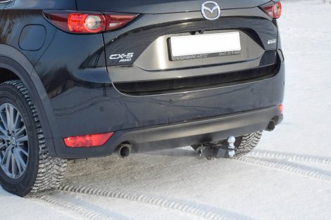Съемный фаркоп PTGroup под квадрат 50х50 для Mazda CX-5 (2011-2017)