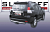 Защита заднего бампера d57 короткая "SLITKOFF" для Toyota Land Cruiser Prado 150