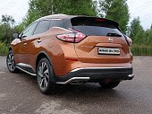 Защита заднего бампера TCC для Nissan Murano (2016-н.в.)