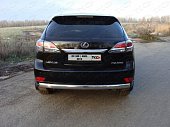 Защита задняя овальная (d=75х42 мм) для Lexus RX