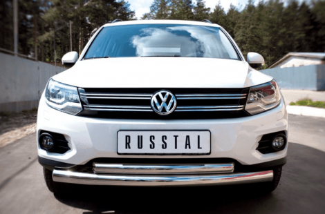 Передняя защита Russtal для Volkswagen Tiguan (2011-2016)