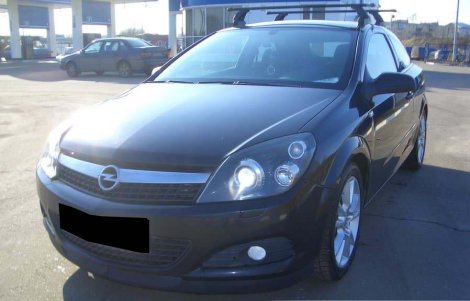 Багажник LUX на прямоугольных дугах для Opel Astra 3-дв хетчбэк (2004-2009)