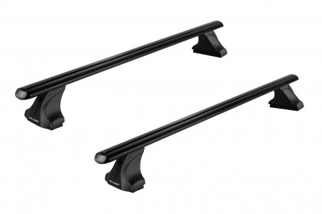 Багажник Атлант на черных аэродинамических дугах для BMW X6 (2008-2014)