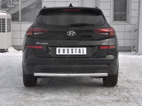 Задняя защита Russtal 63 мм короткая для Hyundai Tucson (2018-н.в.)