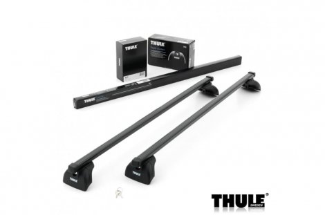 Багажник Thule SquareBar на стальных дугах для Jeep Compass (2007-2010)