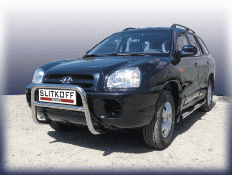 Передняя защита для Hyundai Santa Fe (2000-2012)