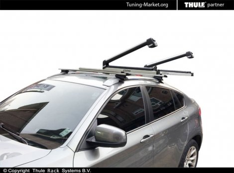 Багажник Thule WingBar на аэродинамических дугах для BMW X6 (E71)