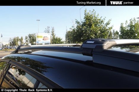Багажник Thule WingBar Edge на интегрированных дугах для Volkswagen Tiguan (2007-2016)