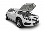 Газовые упоры (амортизаторы) капота АвтоУпор UMBAKL/GLA012 для Mercedes-Benz GLA (2013-2020)