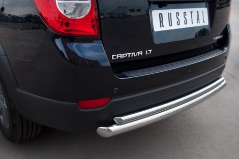 Защита заднего бампера Russtal d63/42 (дуга) для Chevrolet Captiva