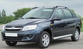 Рейлинги на крышу АПС для Lada Granta седан (2011-н.в.) черные