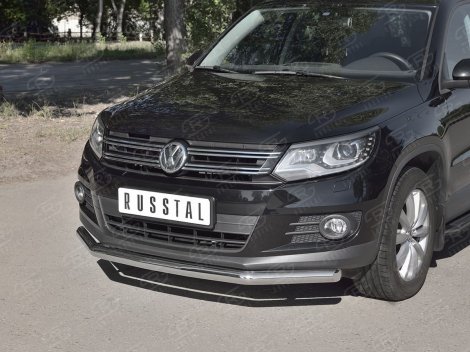 Передняя защита Russtal для Volkswagen Tiguan (2011-2016)