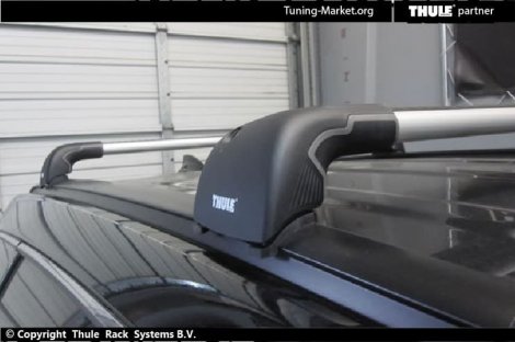 Багажник Thule WingBar Edge на интегрированных дугах для Hyundai Santa Fe (2012-2015)