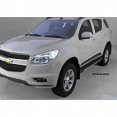 Пороги алюминиевые (Onyx) для Chevrolet TrailBlazer (2012-н.в.)