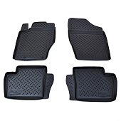 Ковры салонные полиуретан "NorPlast" для Citroen C4 (2004-2010) черные