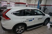 Пороги алюминиевые (Alyans) для Honda CR-V (2012-н.в.)