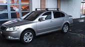 Багажник LUX на аэродинамических дугах для Skoda Octavia 5-дв лифтбек (2004-2013)