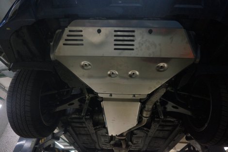 Алюминиевая защита картера КПП АВС-Дизайн для Subaru Forester (2013-2018)