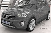 Пороги алюминиевые (Onyx) для Hyundai Creta
