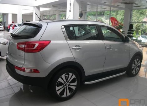 Пороги алюминиевые (Alyans) Kia Sportage