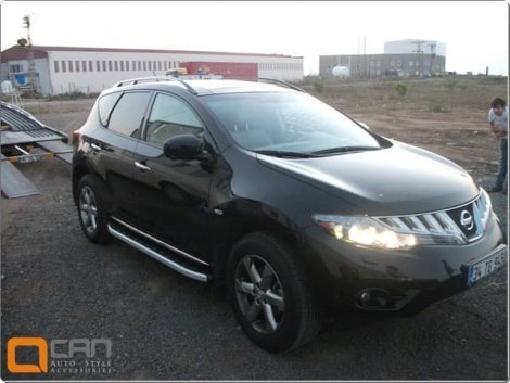 Пороги алюминиевые (Alyans) для Nissan Murano