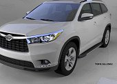 Пороги алюминиевые (Onyx) для Toyota Highlander