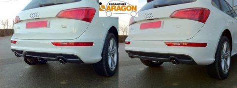Съемный фаркоп Aragon для Audi Q5 S-line (2008-2016)