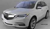 Пороги алюминиевые (Sapphire Black) для Acura MDX (2013-н.в.)