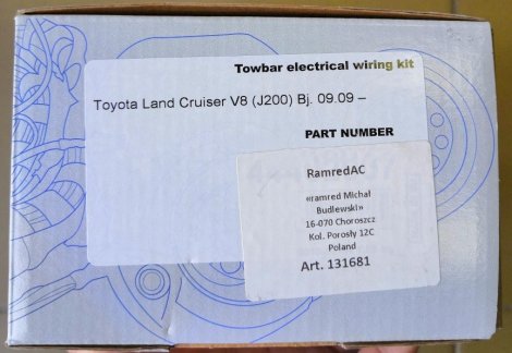 Комплект электрики Ramred 7-полюсной для Toyota Land Cruiser 200