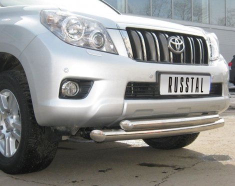 Передняя защита Russtal для Toyota Land Cruiser Prado 150 (2009-2013)