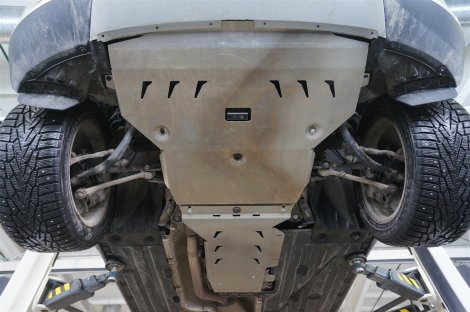 Алюминиевая защита картера и КПП АВС-Дизайн для BMW X4 (2014-2018)