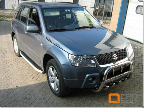 Пороги алюминиевые (Alyans) для Suzuki Grand Vitara