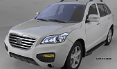 Пороги алюминиевые (Onyx) для Lifan X60