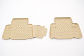 Ковры салонные задние NorPlast NPL-Po-88-45-B для Toyota RAV4 LWB (2006-2010) бежевый