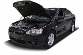 Газовые упоры (амортизаторы) капота АвтоУпор UMILAN012 для Mitsubishi Lancer (2007-2017)