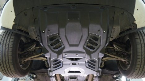 Композитная защита картера и КПП+РК АВС-Дизайн для Porsche Macan S