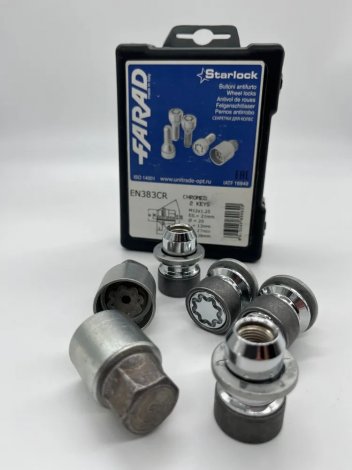 Секретки для оригинальных дисков Farad Starlock EN383CCR/2 с 2мя ключами для Infiniti JX