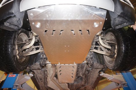 Алюминиевая защита картера и КПП 'АВС-Дизайн', для BMW X5 (с пыльниками)