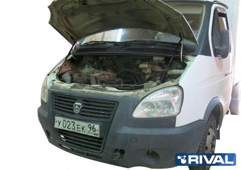 Газовые упоры (амортизаторы) капота Rival для ГАЗ Газель
