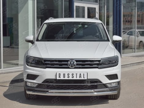 Передняя защита Russtal для Volkswagen Tiguan (2017-н.в.)