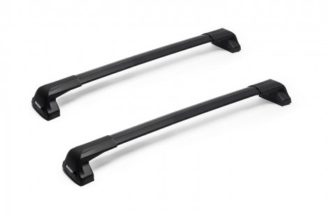 Багажник Rollster Mercury на черных аэродинамических дугах для Kia Carens (2013-2019)