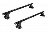 Багажник Атлант на черных аэродинамических дугах для Hyundai Sonata (2019-н.в.)