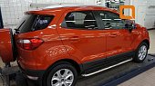 Пороги алюминиевые (Ring) для Ford EcoSport (2013-н.в.)